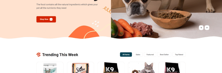 تصميم وتطوير متجر إلكتروني لمنتجات الحيوانات – Pets Perfect Store باستخدام ووردبريس