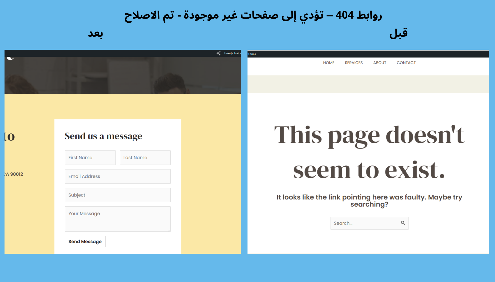 اصلاح مشاكل ووردبريس: تعطل الموقع او اخطاء 500 و 404 وغيرها