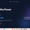 تصميم صفحة هبوط SaaS عصرية (Dark Mode & Glassmorphism)