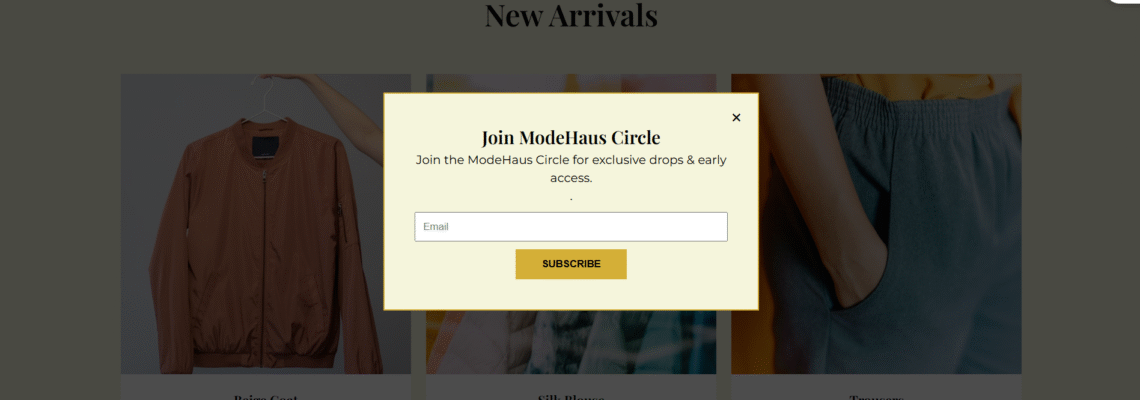 تصميم وتكويد واجهة متجر إلكتروني احترافي (ModeHaus)