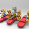 تصميم هندسي متكامل بواسطة برنامج solidworks