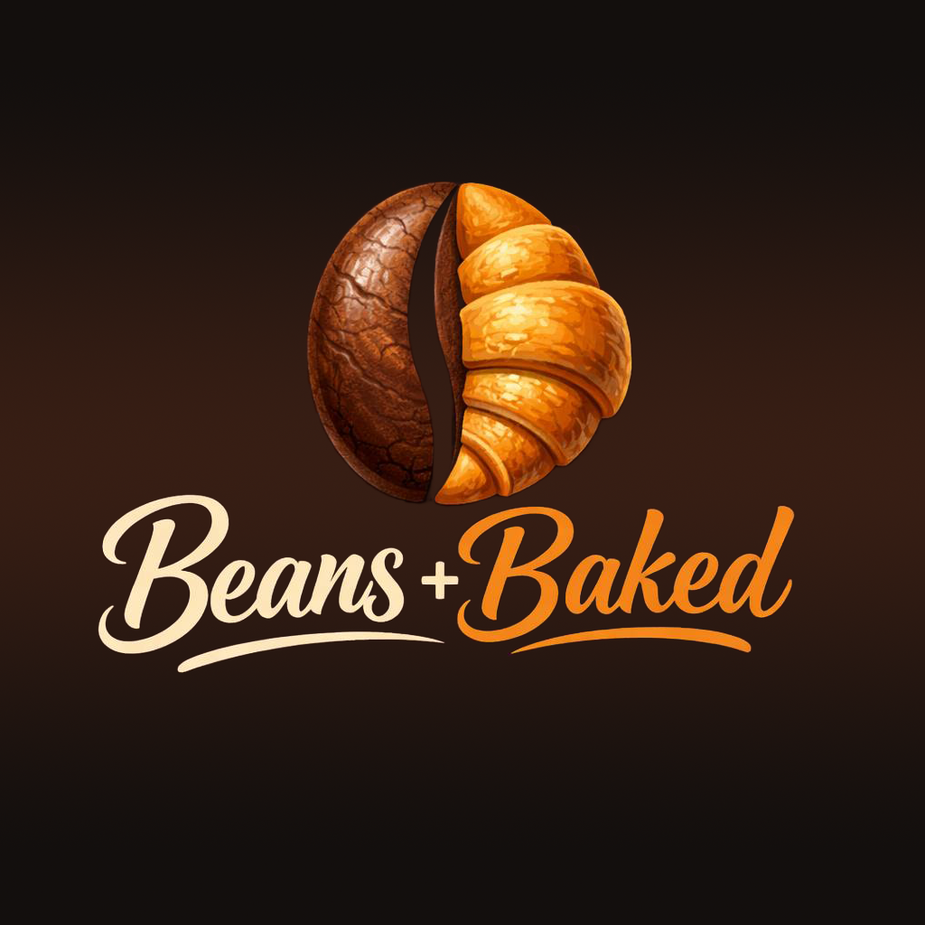 تصميم هوية بصرية كاملة لعلامة “Beans + Baked” للقهوة والمخبوزات