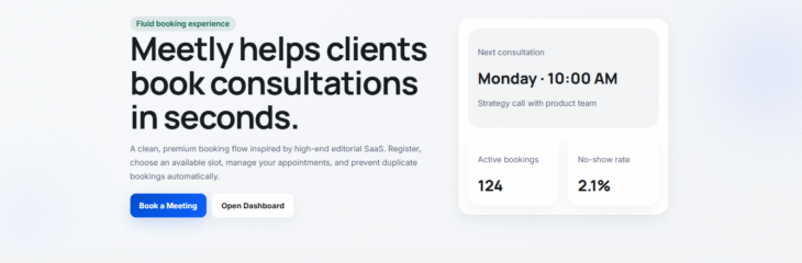 Meetly – Smart Meeting & Booking System